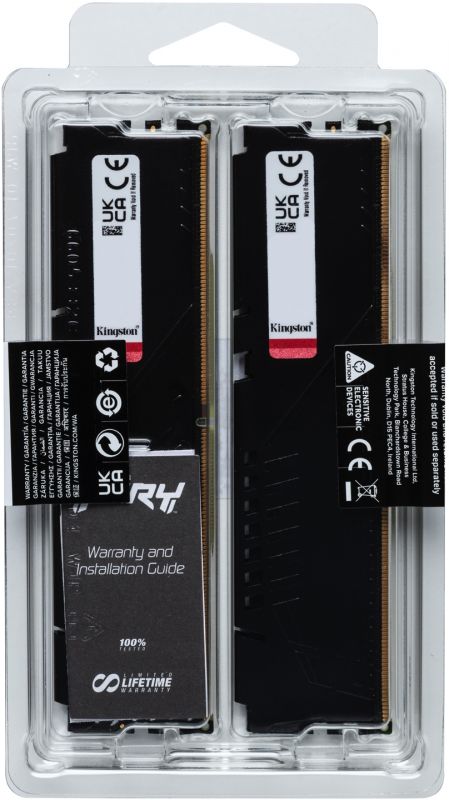 Модуль пам`яті DDR5 2x8GB/4800 Kingston Fury Beast Black (KF548C38BBK2-16)