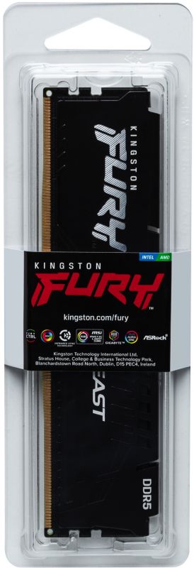 Модуль пам`яті DDR5 32GB/4800 Kingston Fury Beast Black (KF548C38BB-32)