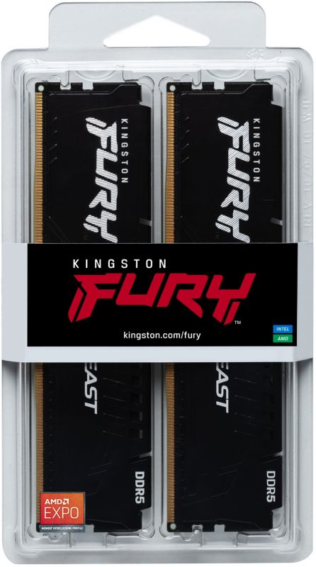 Модуль пам`яті DDR5 2х16GB/6000 Kingston Fury Beast Black (KF560C36BBEK2-32)
