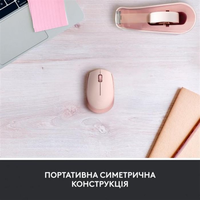 Мишка бездротова Logitech M171 Rose (910-006865)