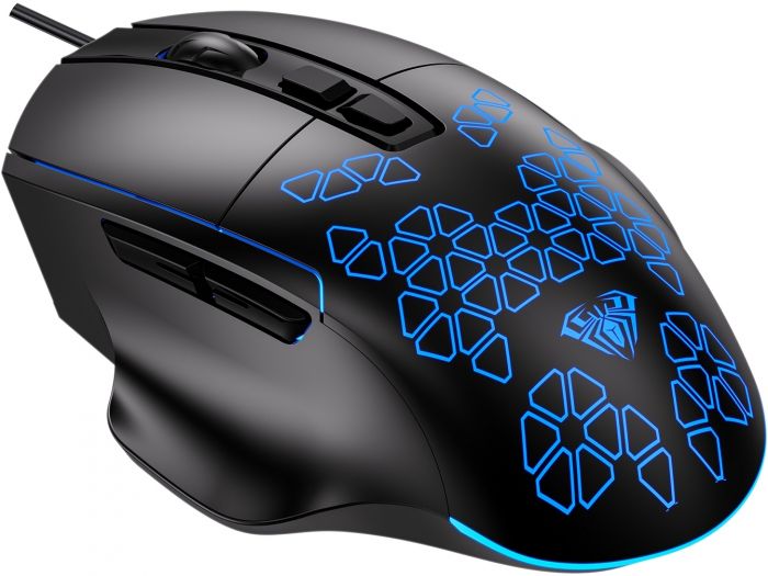 Мишка Aula F812 Wired gaming mouse with 7 keys Black (6948391213132)