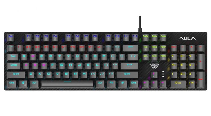 Клавіатура Aula Mechanical S2022 Black keycap KRGD blue (6948391240527)