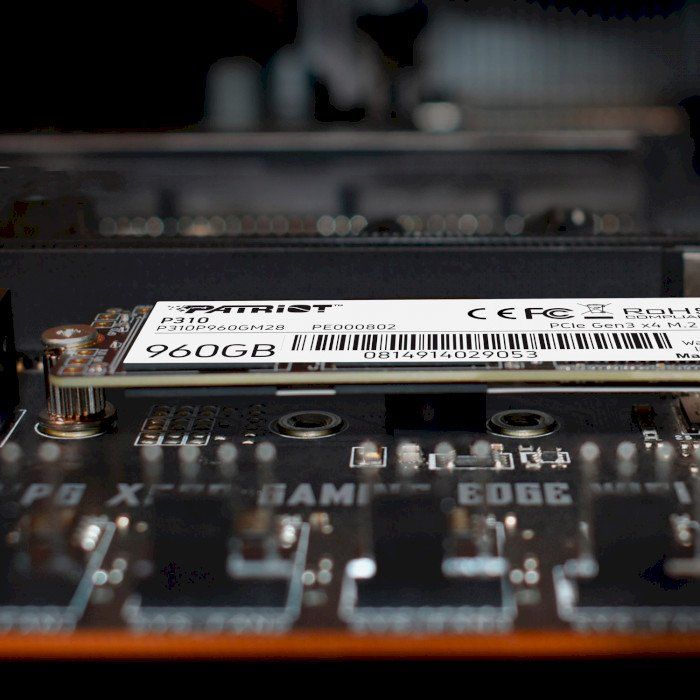 Накопичувач SSD  960GB Patriot P310 M.2 2280 PCIe NVMe 3.0 x4 TLC (P310P960GM28)