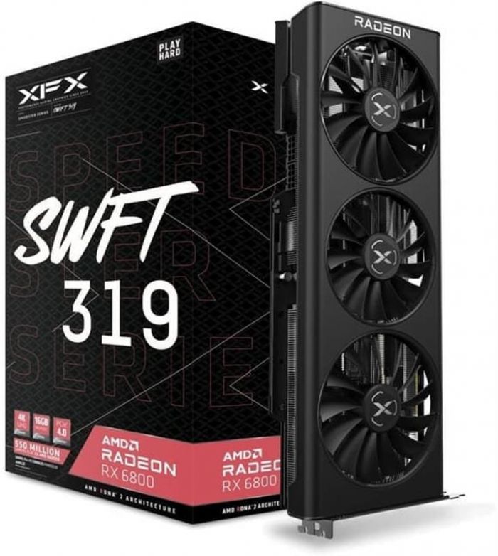 Відеокарта AMD Radeon RX 6800 16GB GDDR6 Speedster SWFT 319 XFX (RX-68XLAQFD9)