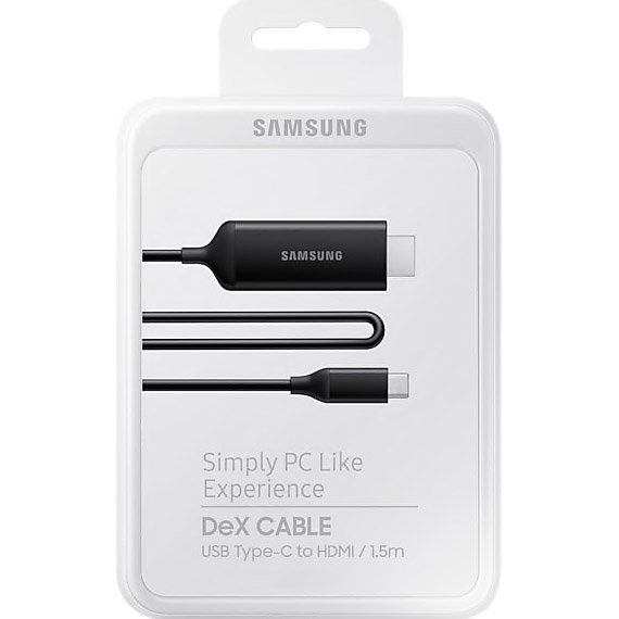 Кабель Samsung DeX USB Type-C - HDMI (M/M), 1.5 м, Black (EE-I3100FBRGRU)