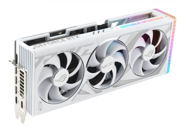 Відеокарта GF RTX 4090 24GB GDDR6X ROG Strix Gaming OC White Edition Asus (ROG-STRIX-RTX4090-O24G-WHITE)