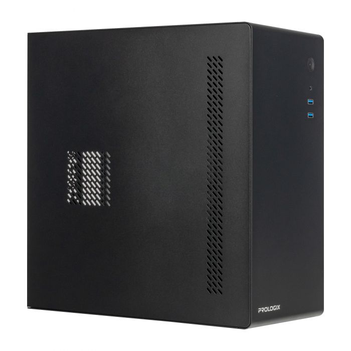 Корпус Prologix E105 400W 12см, 2xUSB3.0, Black