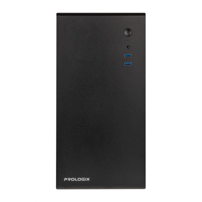 Корпус Prologix E105 400W 12см, 2xUSB3.0, Black