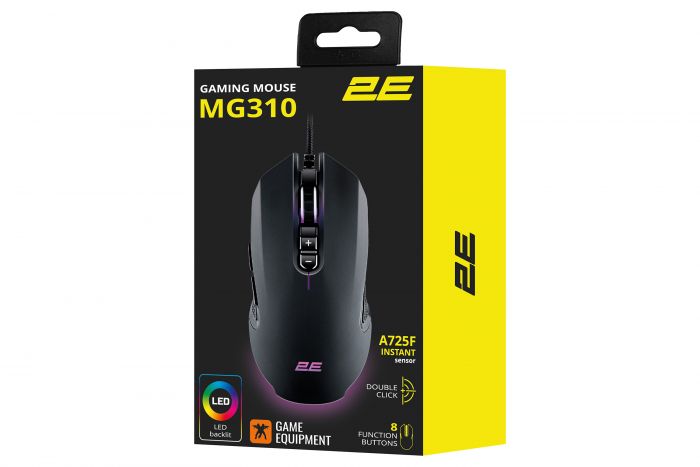 Мишка 2E Gaming MG310 LED USB Black (2E-MG310UB) 