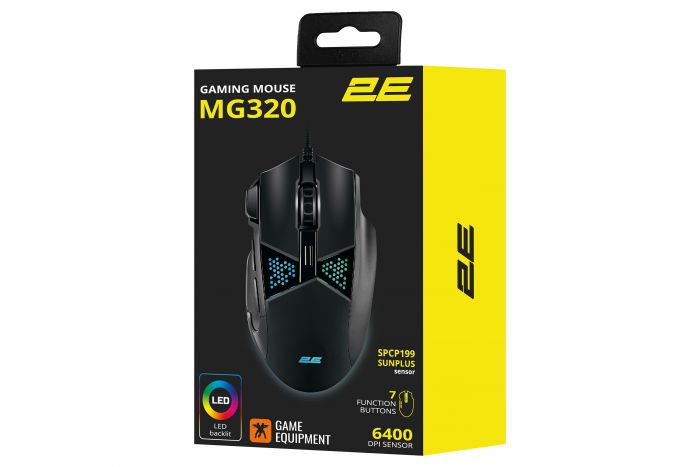 Мишка 2E Gaming MG320 RGB USB Black (2E-MG320UB) 