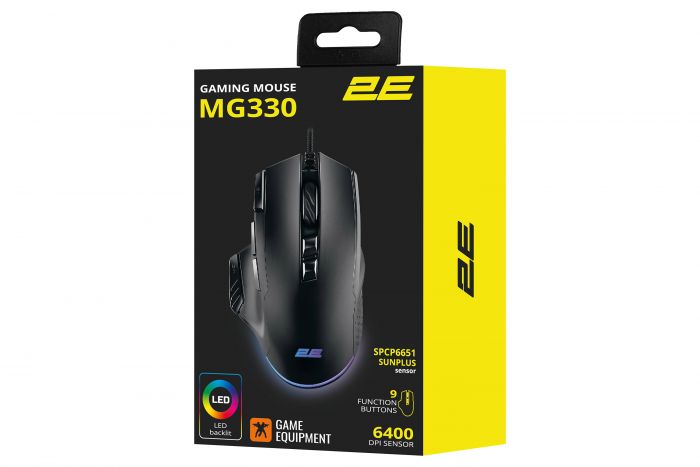 Мишка 2E Gaming MG330 RGB USB Black (2E-MG330UB)