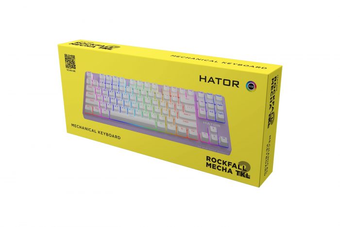 Клавіатура Hator Rockfall 2 Mecha TKL Orange Lilac (HTK-724)