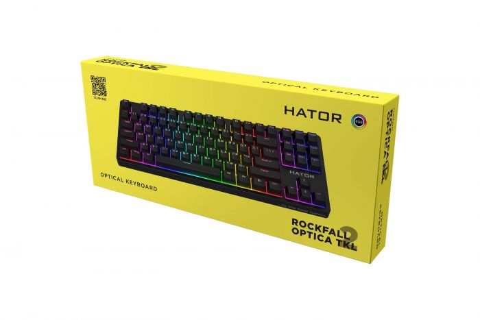 Клавіатура Hator Rockfall 2 Optica TKL Black (HTK-730)