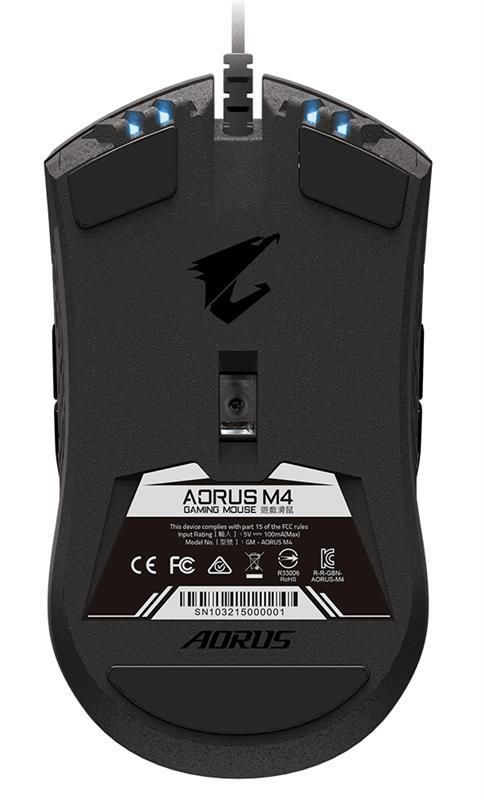 Мишка Gigabyte Aorus M4 RGB Black_подарунок