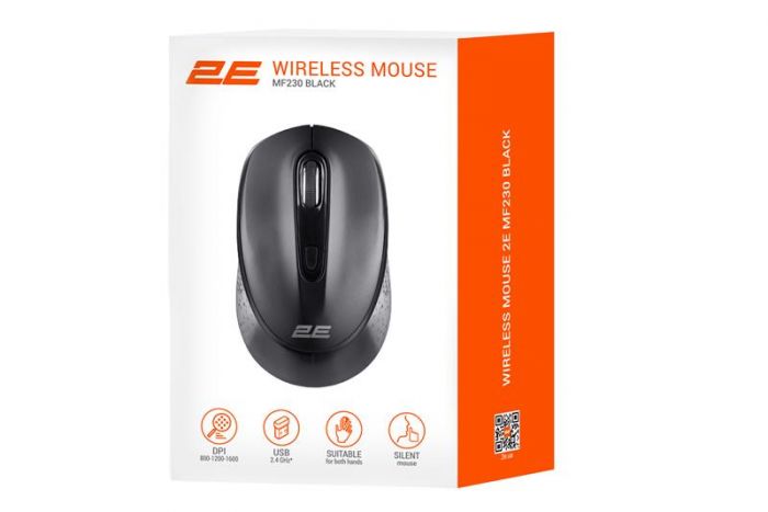 Миша бездротова 2E MF230 Silent WL Black (2E-MF230WB) 