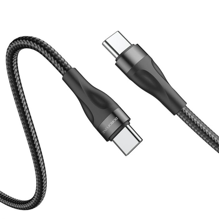 Кабель Borofone BX61 USB-USB Type-C, 60W, 1м Black (BX61CCB)