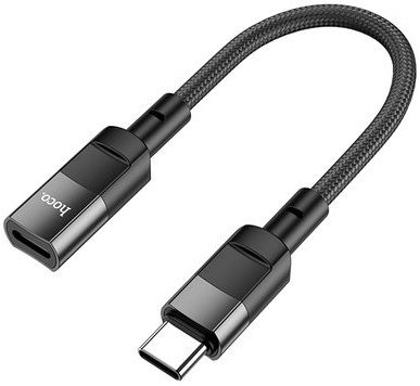 Адаптер Hoco U107 USB-C - Lightning (M/F), 0.1 м, Black (U107CLB)