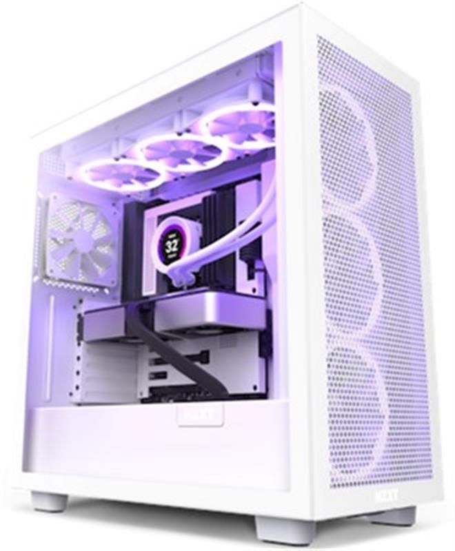 Корпус NZXT H7 Flow RGB White (CM-H71FW-R1) без БЖ