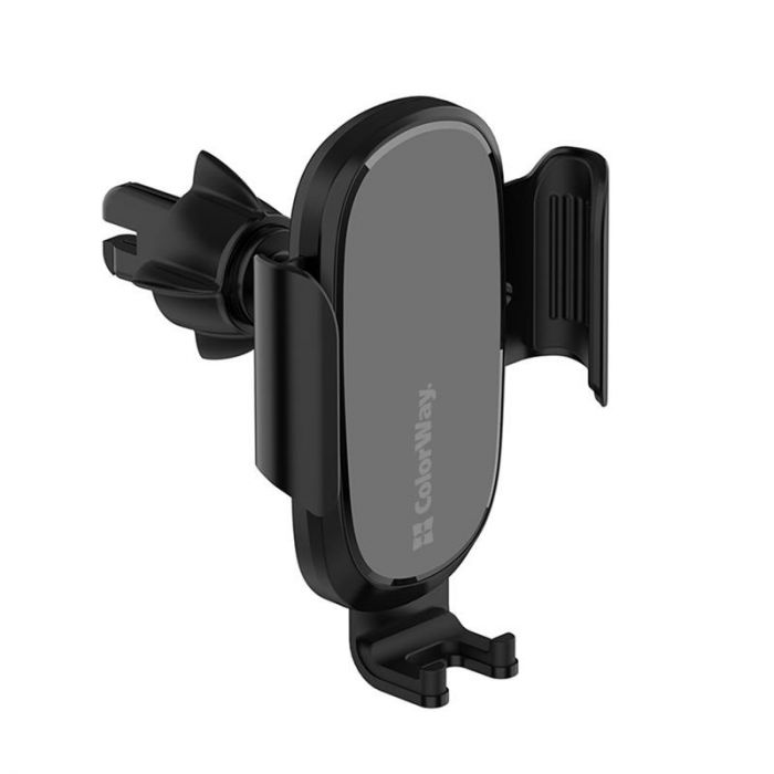 Бездротовий зарядний пристрій ColorWay Air Vent Car Wireless Charger 15W Black (CW-CHAW038Q-BK)