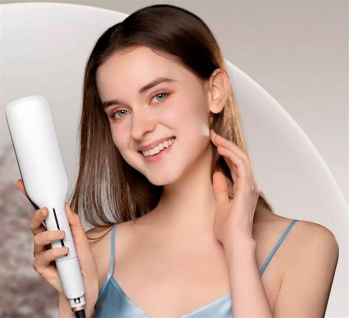 Випрямляч для волосся Xiaomi Enchen Hair Straightener Enrollor Pro White EU хвиля