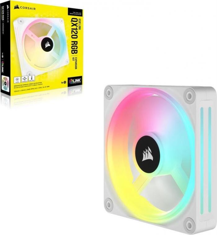 Вентилятор Corsair iCUE Link QX120 RGB PWM White (CO-9051005-WW)