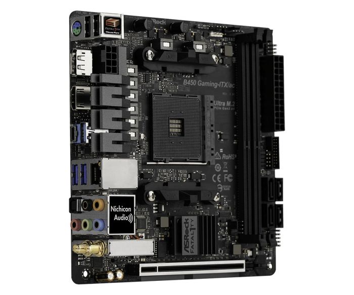 Материнська плата ASRock B450 Gaming-ITX/AC Socket AM4