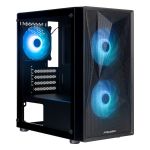 Корпус Prologix E102 Tempered Glass&Mesh Black