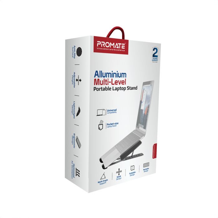 Охолоджуюча пiдставка для ноутбука Promate PocketMount Grey