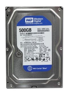 Накопичувач HDD SATA  500GB WD Blue 7200rpm 16MB (WD5000AAKX)