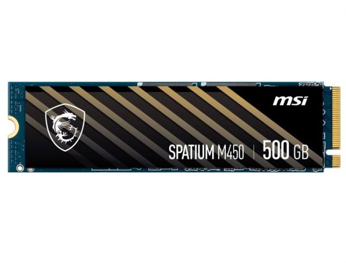 Накопичувач SSD  500GB MSI Spatium M450 M.2 2280 PCIe 4.0 x4 NVMe 3D NAND TLC (S78-440K220-P83)