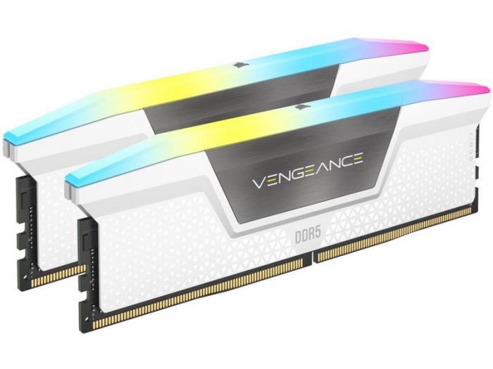 Модуль пам`ятi DDR5 2x16GB/6400 Corsair Vengeance RGB White (CMH32GX5M2B6400C36W)