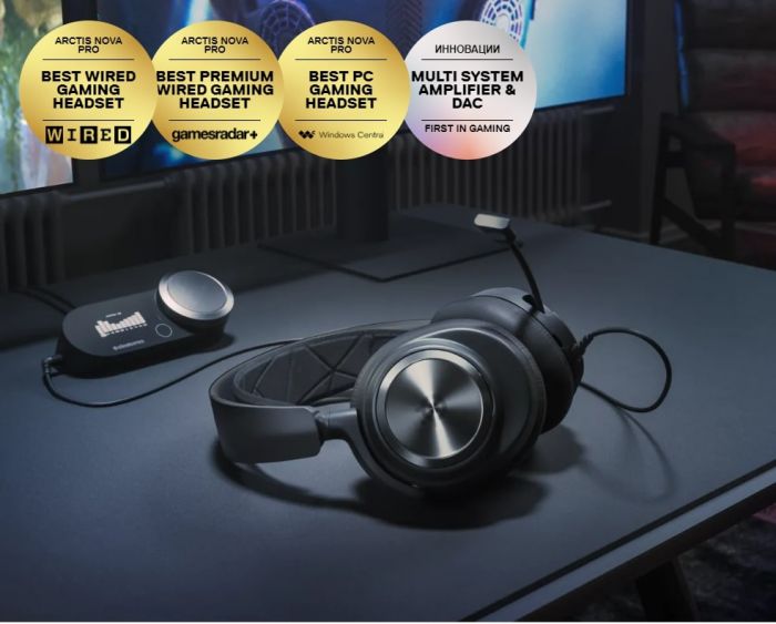 Гарнітура SteelSeries Arctis Nova Pro Black (61527)