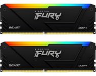 Модуль пам`ятi DDR4 2x32GB/3200 Kingston Fury Beast RGB (KF432C16BB2AK2/64)