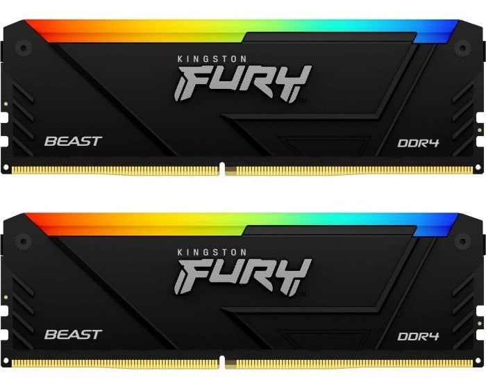 Модуль пам`яті DDR4 2x16GB/3200 Kingston Fury Beast RGB (KF432C16BB12AK2/32)