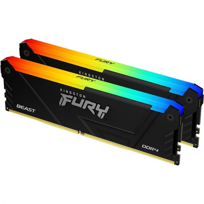 Модуль пам`яті DDR4 2x16GB/3200 Kingston Fury Beast RGB (KF432C16BB12AK2/32)