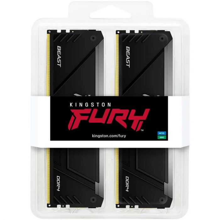 Модуль пам`яті DDR4 2x16GB/3200 Kingston Fury Beast RGB (KF432C16BB12AK2/32)