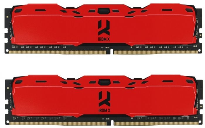 Модуль пам`ятi DDR4 2x8GB/3200 Goodram IRDM X Red (IR-XR3200D464L16SA/16GDC)