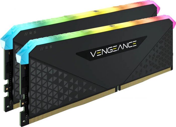 Модуль пам`ятi DDR4 2x32GB/3600 Corsair Vengeance RGB RS Black (CMG64GX4M2D3600C18)