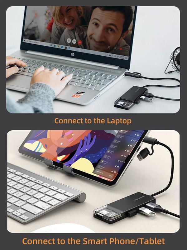 USB-хаб Cabletime CB03B USB Type-C 4-в-1