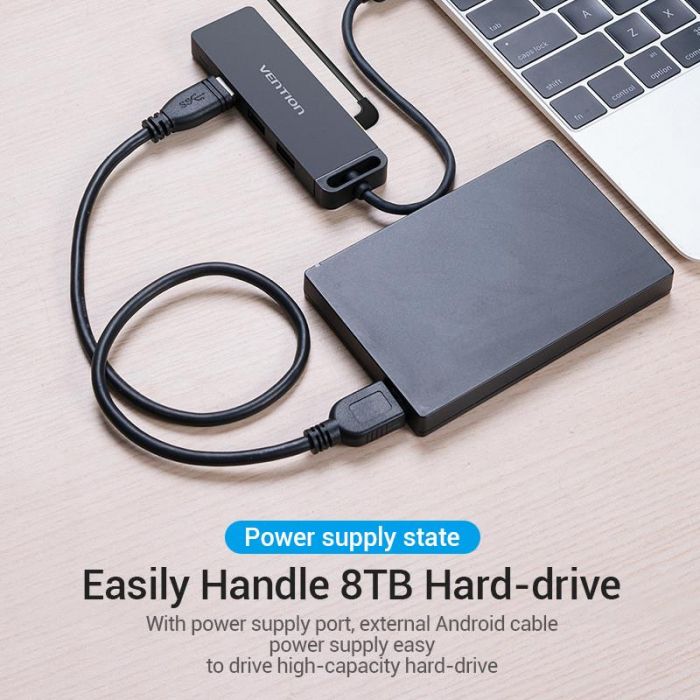USB-хаб Vention TGKBB 4 ports Black