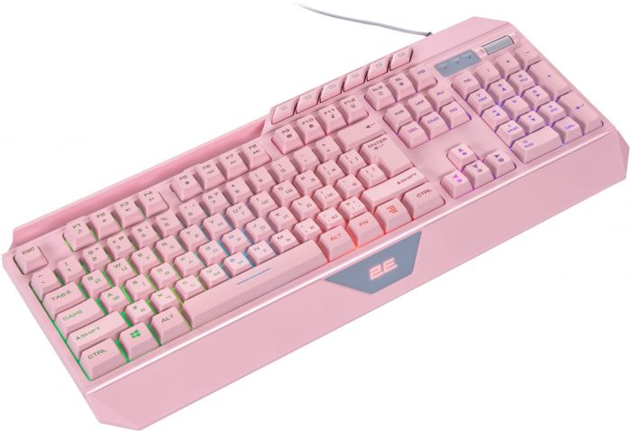 Клавіатура 2E Gaming KG315 RGB USB Pink Ukr (2E-KG315UPK)