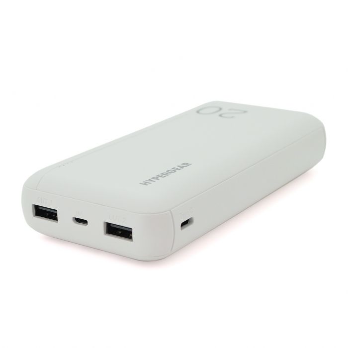 Універсальна мобільна батарея Hypergear 20000mAh Fast Charge White (Hypergear-15460/29509)