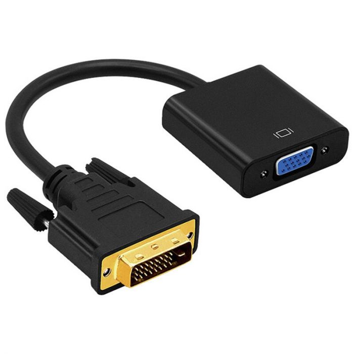 Адаптер Voltronic VGA - DVI, (M/F), 0.1 м, Black (YT-C-DVI-(M)/VGA(F)/12138)