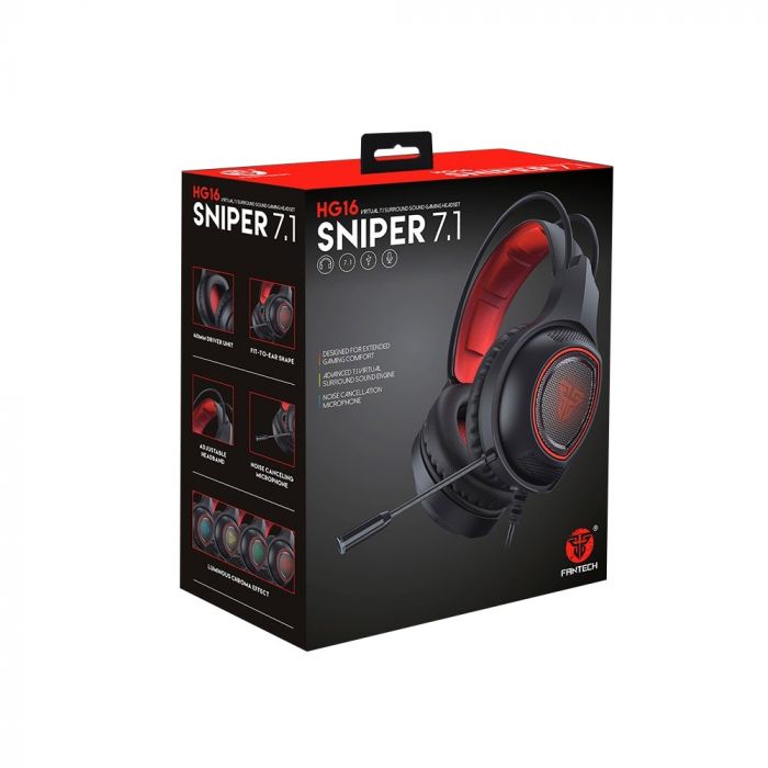 Гарнітура Fantech HG16 (12039) Black/Red