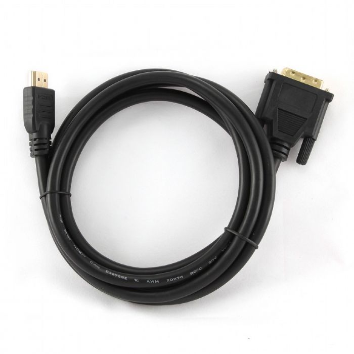 Кабель Cablexpert HDMI - DVI, M/M, 1.8 м, чорний (CC-HDMI-DVI-6) пакет