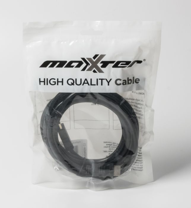 Кабель Maxxter HDMI - HDMI V 1.4 (M/M), 4.5 м, чорний (V-HDMI4-15) пакет