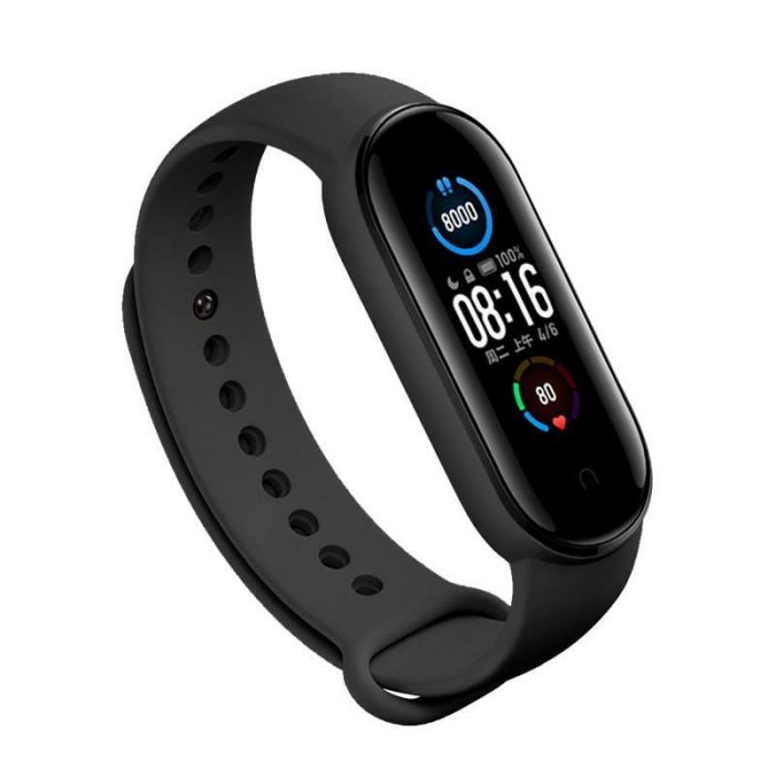 Ремінець BeCover для Xiaomi Mi Smart Band 5/Mi Smart Band 6/Mi Smart Band 7 Black (705062)