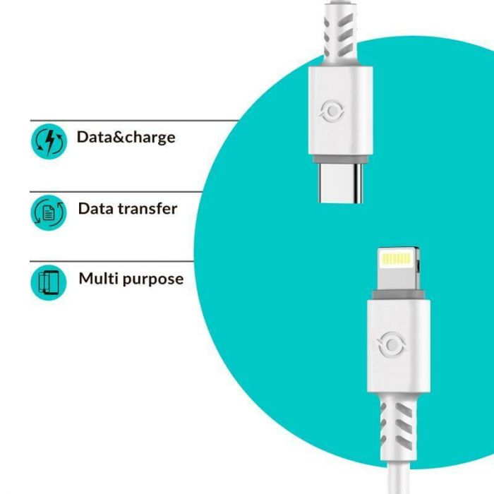 Кабель Piko CB-TT11 USB Type-C - Lightning (M/M), 1.2 м, White (1283126504037)