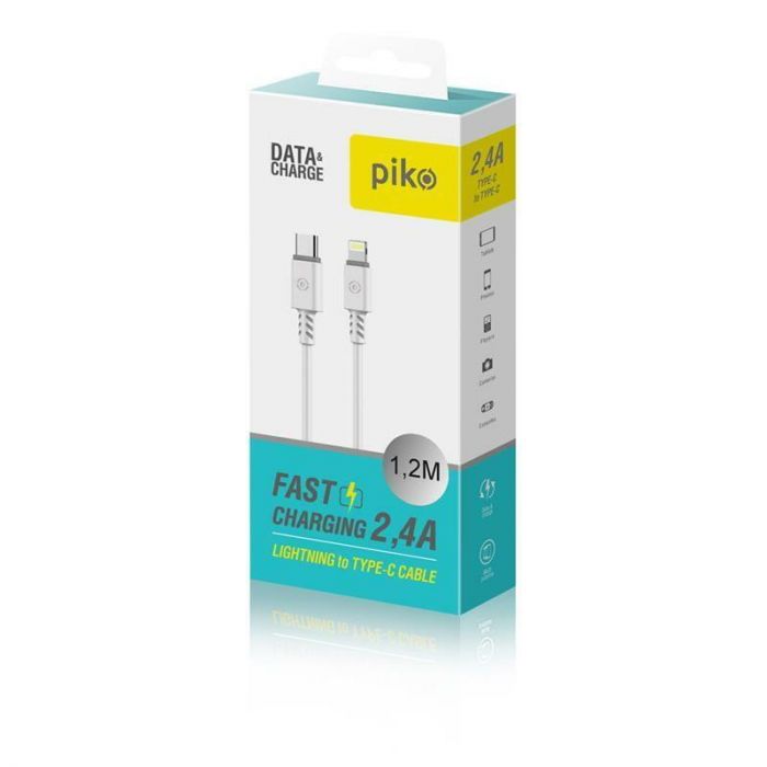 Кабель Piko CB-TT11 USB-C-Lightning 1.2м White (1283126504037)