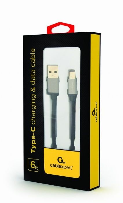 Кабель Cablexpert (CCB-mUSB2B-AMCM-6) USB 2.0 - USB Type-C, 1.8м, чорний